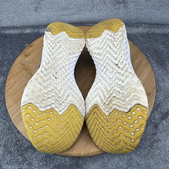 Nike Epic React Flyknit 2 Shoes Youth Size 5Y Black Purple Running Sneakers - Picture 7 of 9